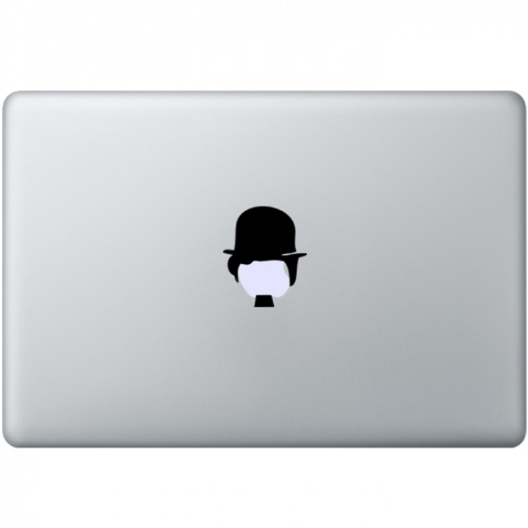 Charlie Chaplin MacBook Decal Black Decals